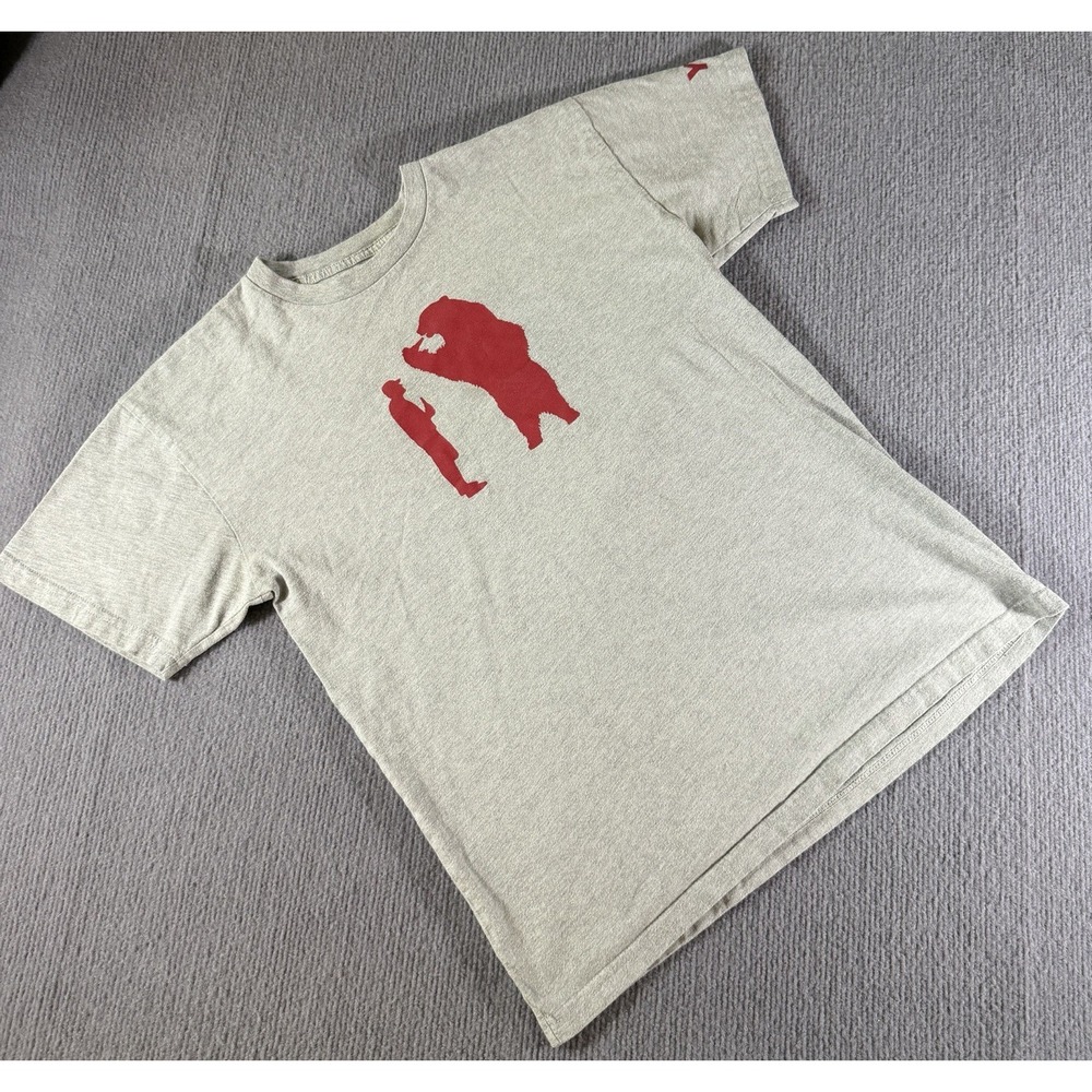Yeti Bear Beer T-Shirt Gray Mens Size Medium Outdoors Yeti‎ Coolers
